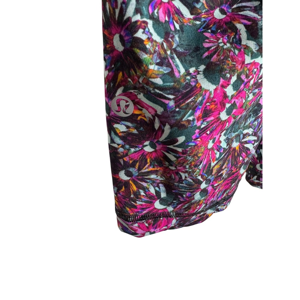 Lululemon Swift Speed High Rise Crop 21" Floral Electric Multi Leggings Size 20 - Picture 4 of 9